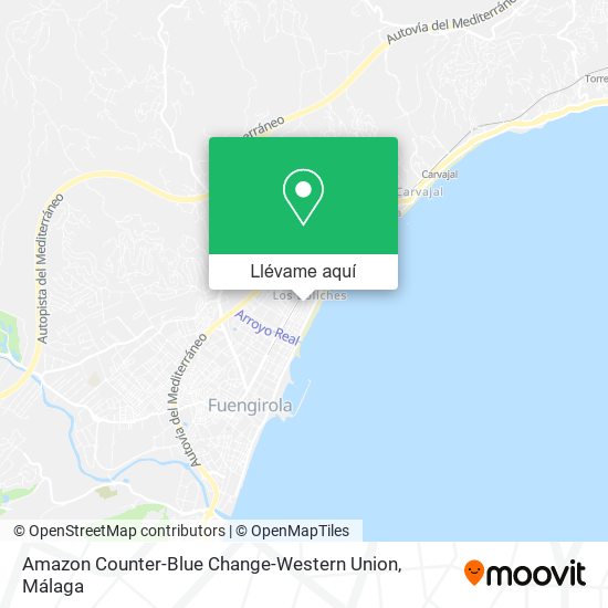 Mapa Amazon Counter-Blue Change-Western Union