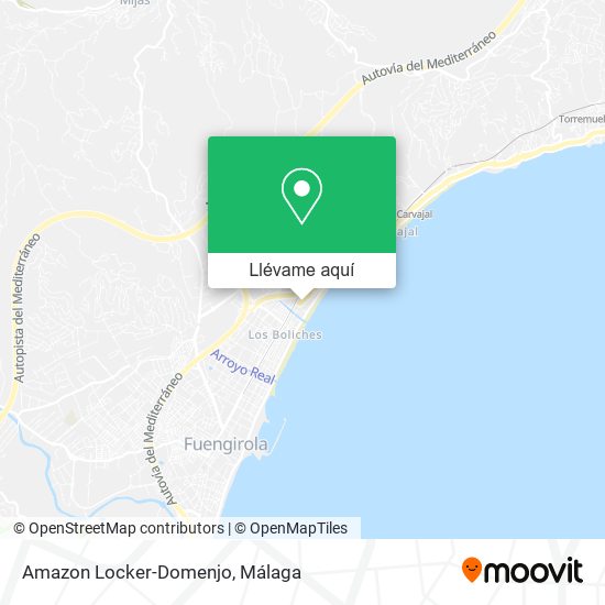 Mapa Amazon Locker-Domenjo