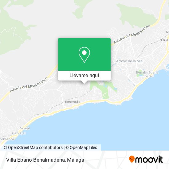 Mapa Villa Ebano Benalmadena