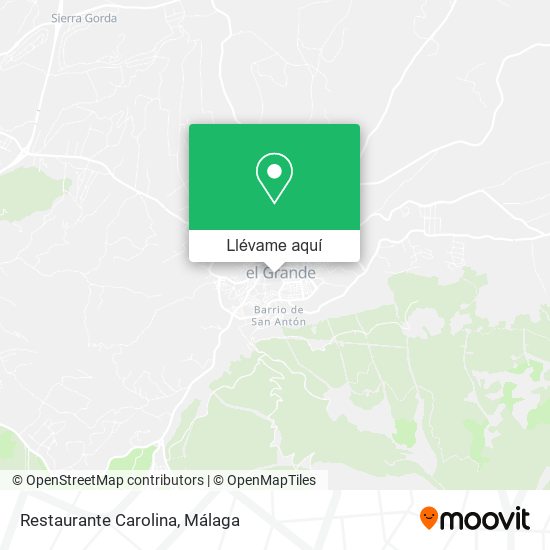 Mapa Restaurante Carolina