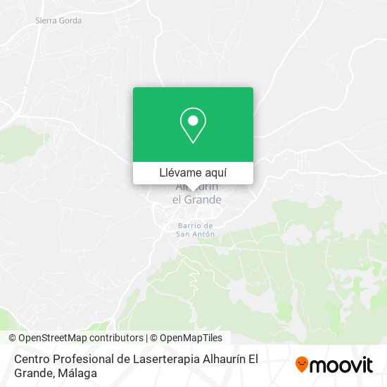Mapa Centro Profesional de Laserterapia Alhaurín El Grande