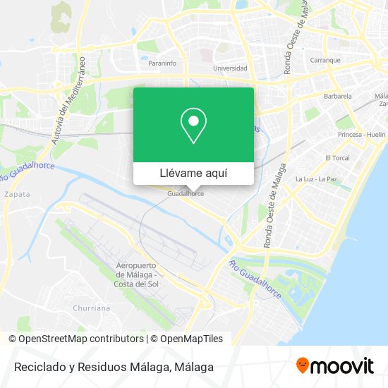 Mapa Reciclado y Residuos Málaga