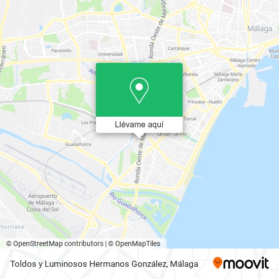 Mapa Toldos y Luminosos Hermanos González