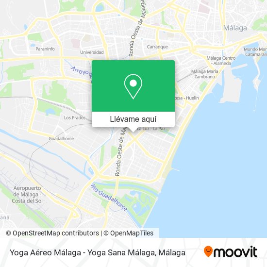 Mapa Yoga Aéreo Málaga - Yoga Sana Málaga