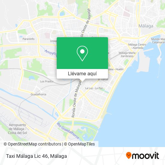 Mapa Taxi Málaga Lic 46