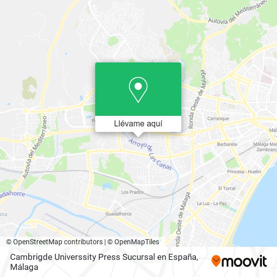Mapa Cambrigde Universsity Press Sucursal en España