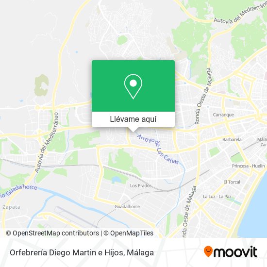 Mapa Orfebrería Diego Martin e Hijos