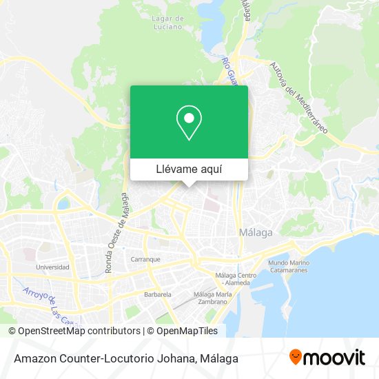 Mapa Amazon Counter-Locutorio Johana