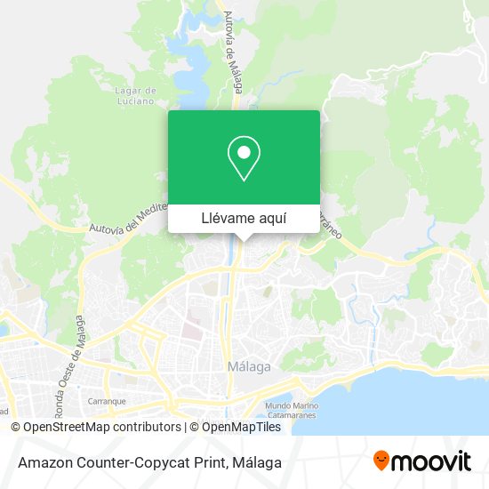 Mapa Amazon Counter-Copycat Print