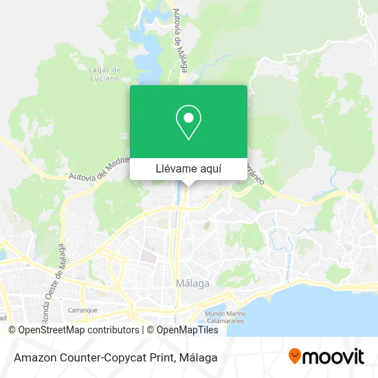 Mapa Amazon Counter-Copycat Print