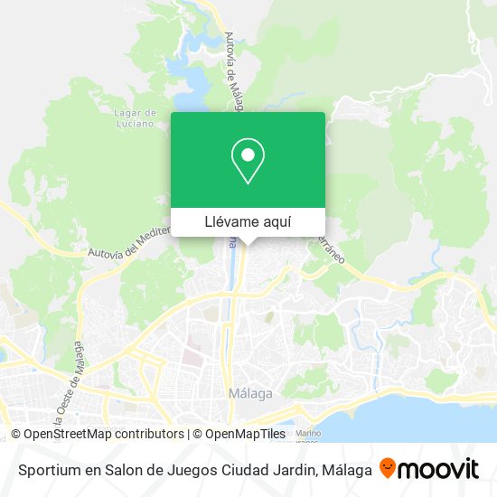 Mapa Sportium en Salon de Juegos Ciudad Jardin
