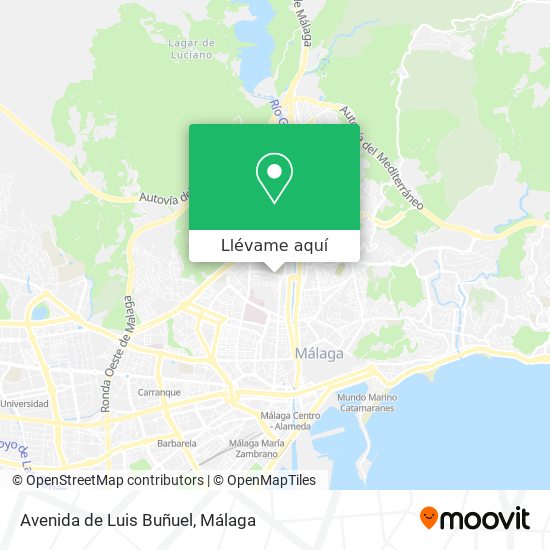 Mapa Avenida de Luis Buñuel