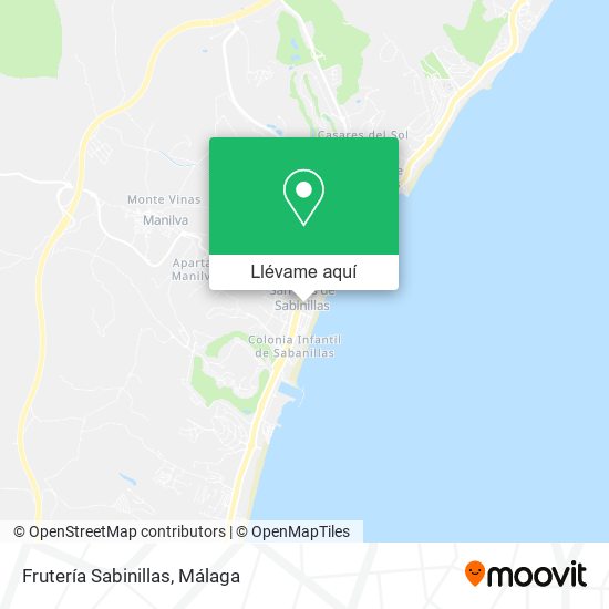 Mapa Frutería Sabinillas