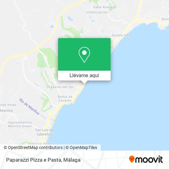 Mapa Paparazzi Pizza e Pasta