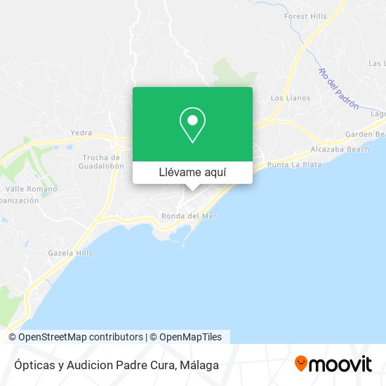 Mapa Ópticas y Audicion Padre Cura