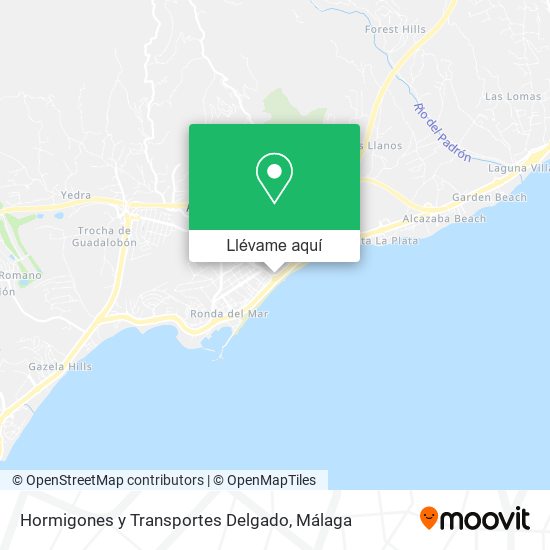 Mapa Hormigones y Transportes Delgado
