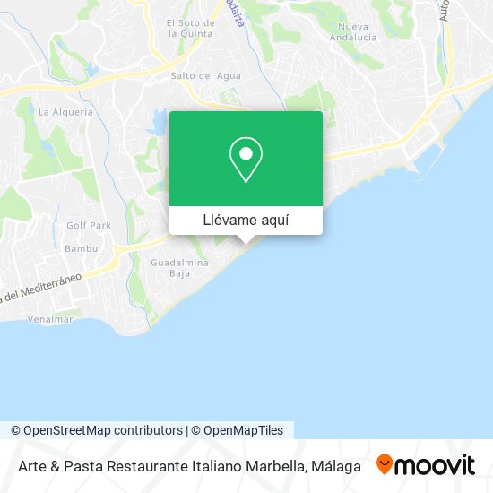 Mapa Arte & Pasta Restaurante Italiano Marbella