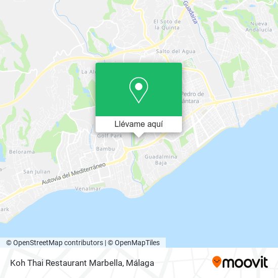Mapa Koh Thai Restaurant Marbella