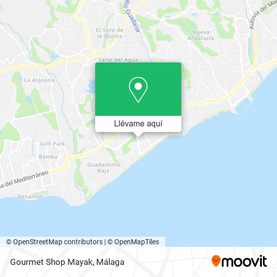 Mapa Gourmet Shop Mayak