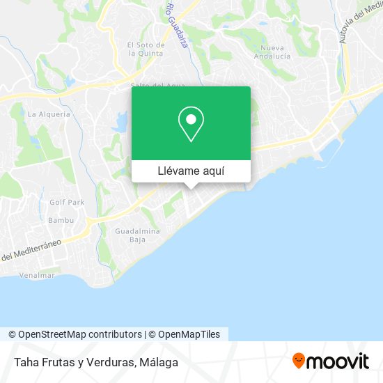 Mapa Taha Frutas y Verduras