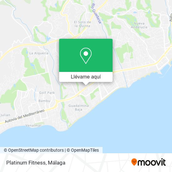 Mapa Platinum Fitness