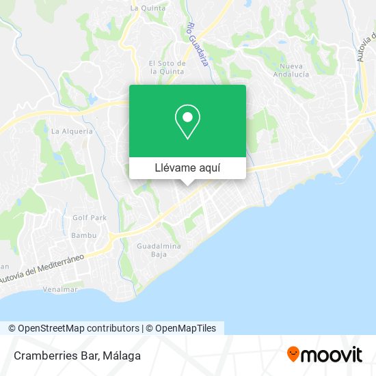 Mapa Cramberries Bar