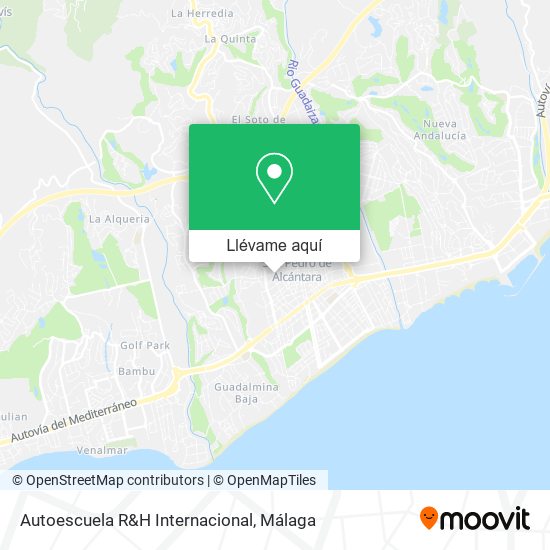 Mapa Autoescuela R&H Internacional