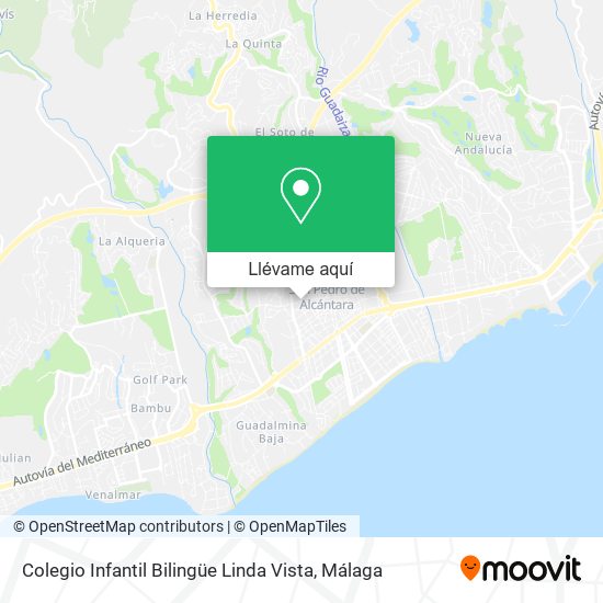 Mapa Colegio Infantil Bilingüe Linda Vista