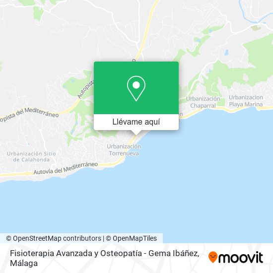 Mapa Fisioterapia Avanzada y Osteopatía - Gema Ibáñez