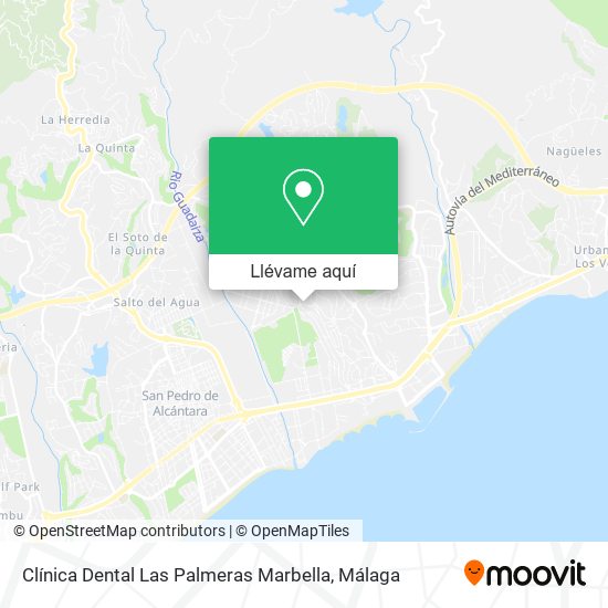 Mapa Clínica Dental Las Palmeras Marbella