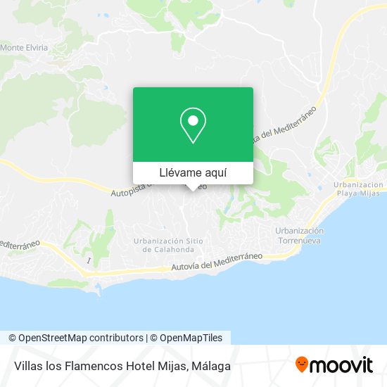 Mapa Villas los Flamencos Hotel Mijas