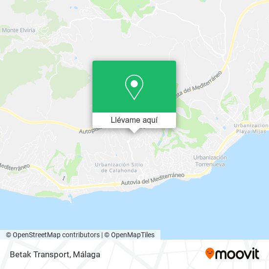 Mapa Betak Transport