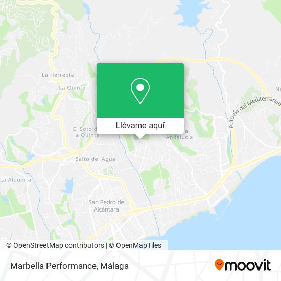 Mapa Marbella Performance