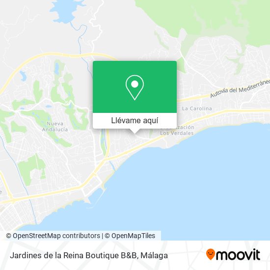 Mapa Jardines de la Reina Boutique B&B