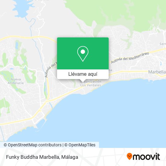 Mapa Funky Buddha Marbella