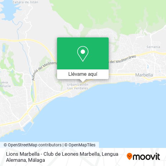 Mapa Lions Marbella - Club de Leones Marbella, Lengua Alemana
