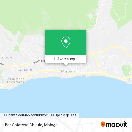Mapa Bar Cafetería Chirulo