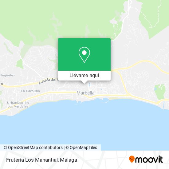 Mapa Frutería Los Manantial