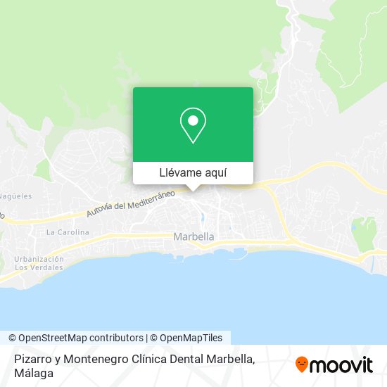 Mapa Pizarro y Montenegro Clínica Dental Marbella