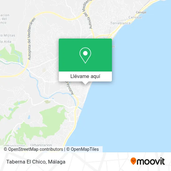 Mapa Taberna El Chico