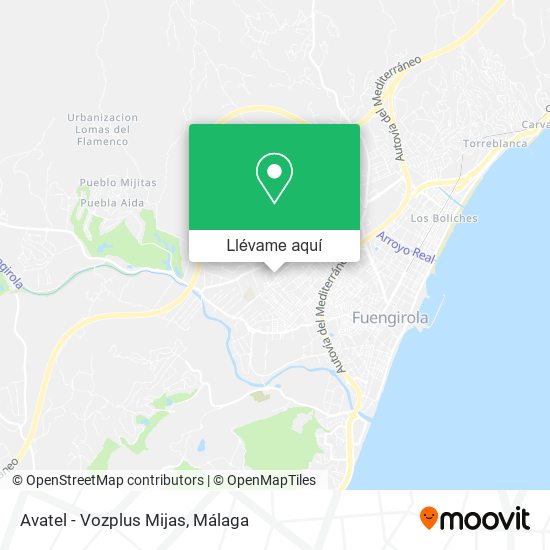 Mapa Avatel - Vozplus Mijas