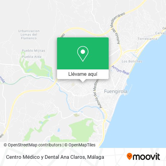 Mapa Centro Médico y Dental Ana Claros