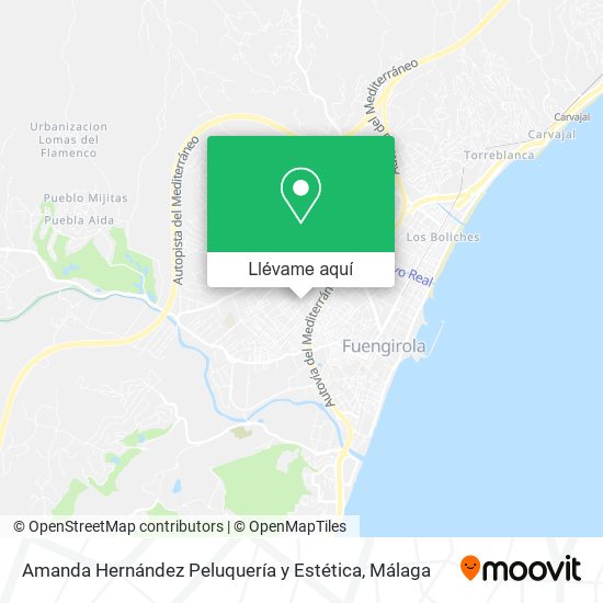 Mapa Amanda Hernández Peluquería y Estética
