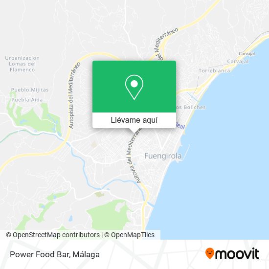 Mapa Power Food Bar