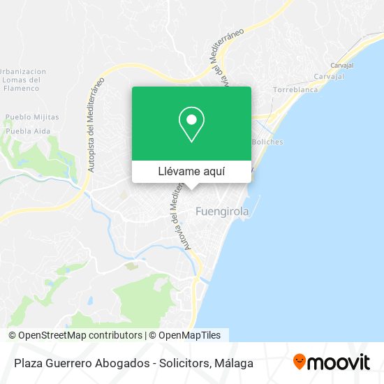 Mapa Plaza Guerrero Abogados - Solicitors