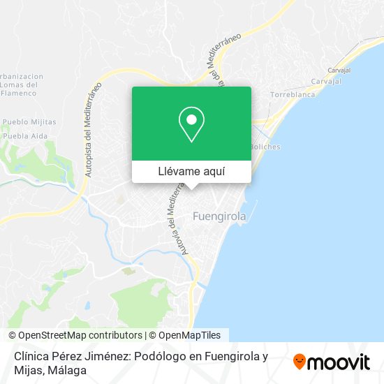 Mapa Clínica Pérez Jiménez: Podólogo en Fuengirola y Mijas