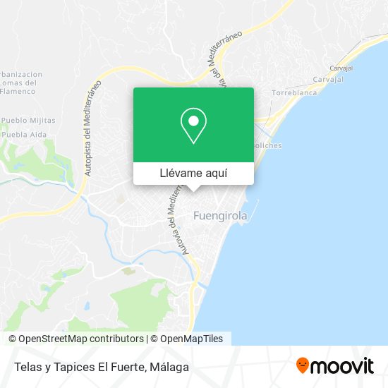 Mapa Telas y Tapices El Fuerte