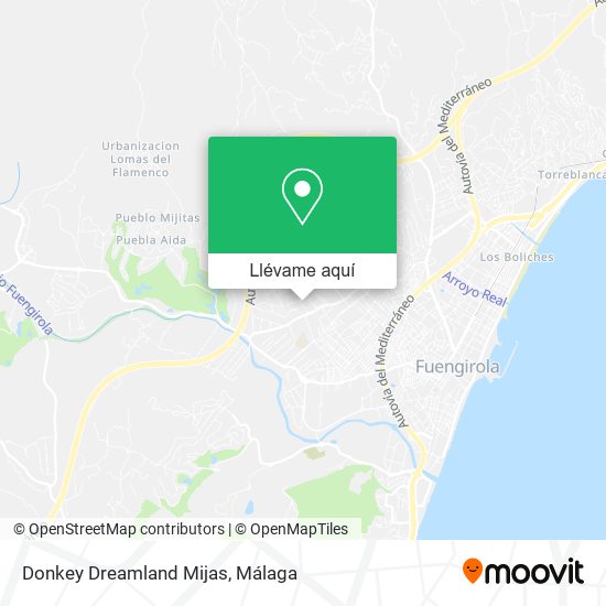 Mapa Donkey Dreamland Mijas