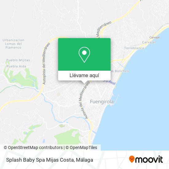 Mapa Splash Baby Spa Mijas Costa