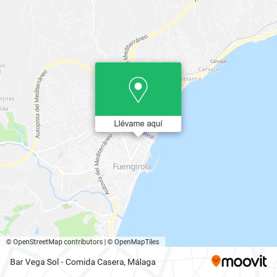 Mapa Bar Vega Sol - Comida Casera